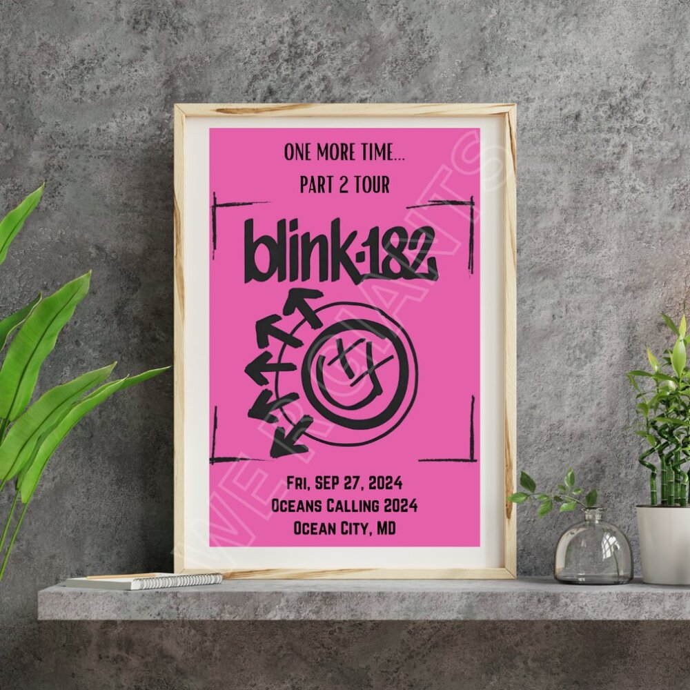 Blink- 182 One More Time Part 2 Concert Poster 11 " x 1 7" Art Print
